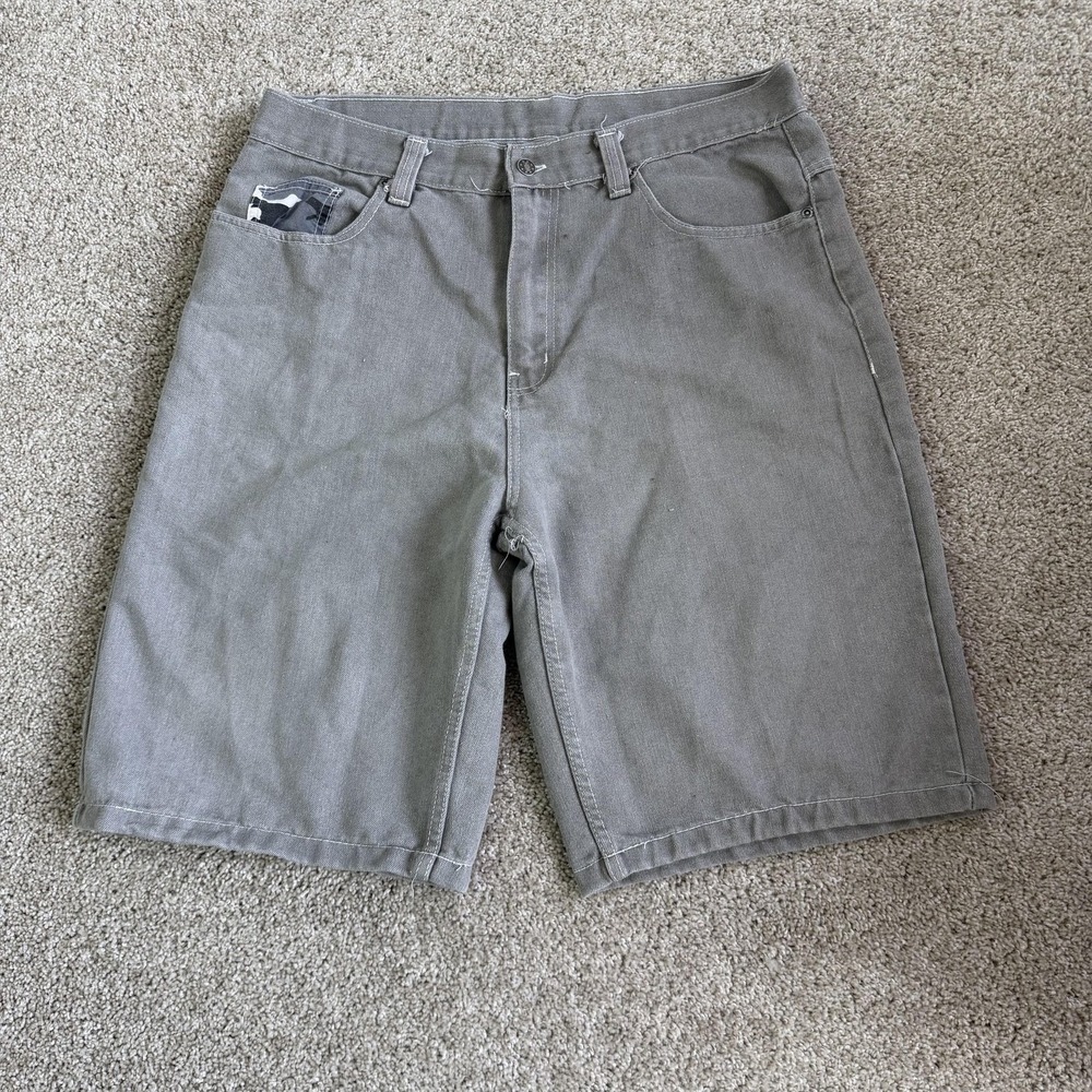 Open Trails Denim Shorts Mens 38 Gray Bermuda 5 Pocket Workwear Summer Casual